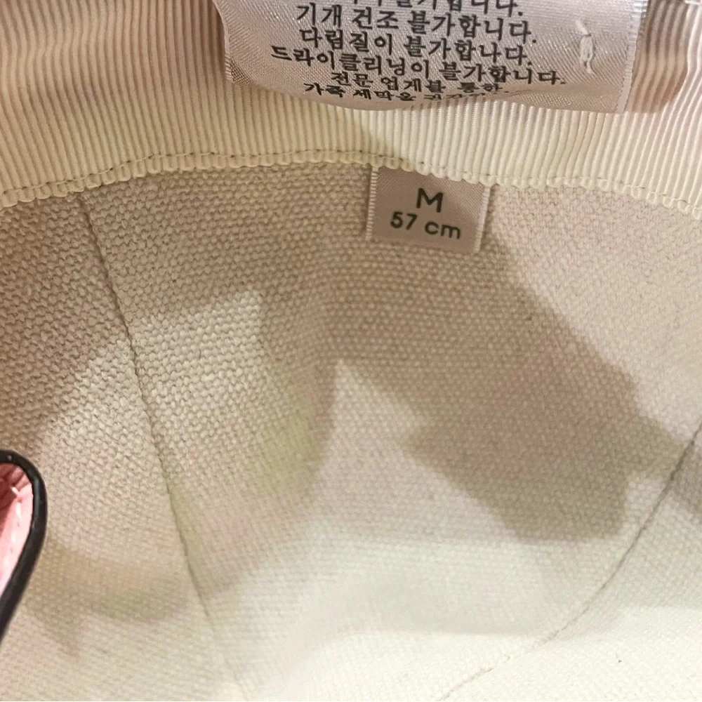 Gucci Pink GG Monogram Canvas Cotton Baseball Cap Hat - Picture 10 of 10